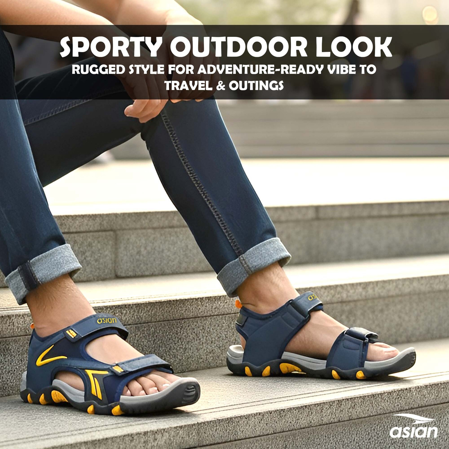 Image of asian Men Sports Sandals