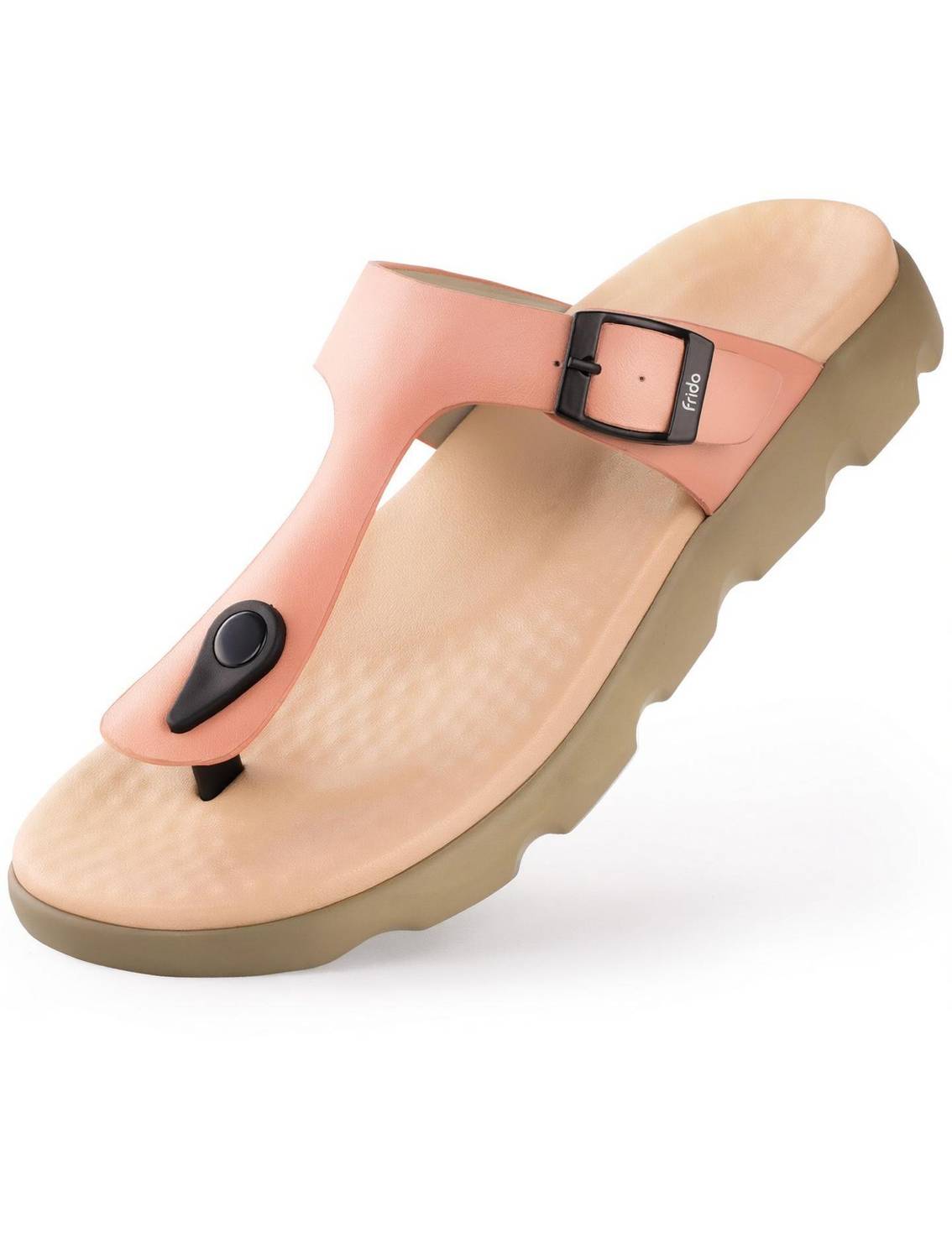 Frido Cloud Comfort Arch & Heel Support with Anti-Skid Sole, Adjustable Buckle Strap Women Sandals
