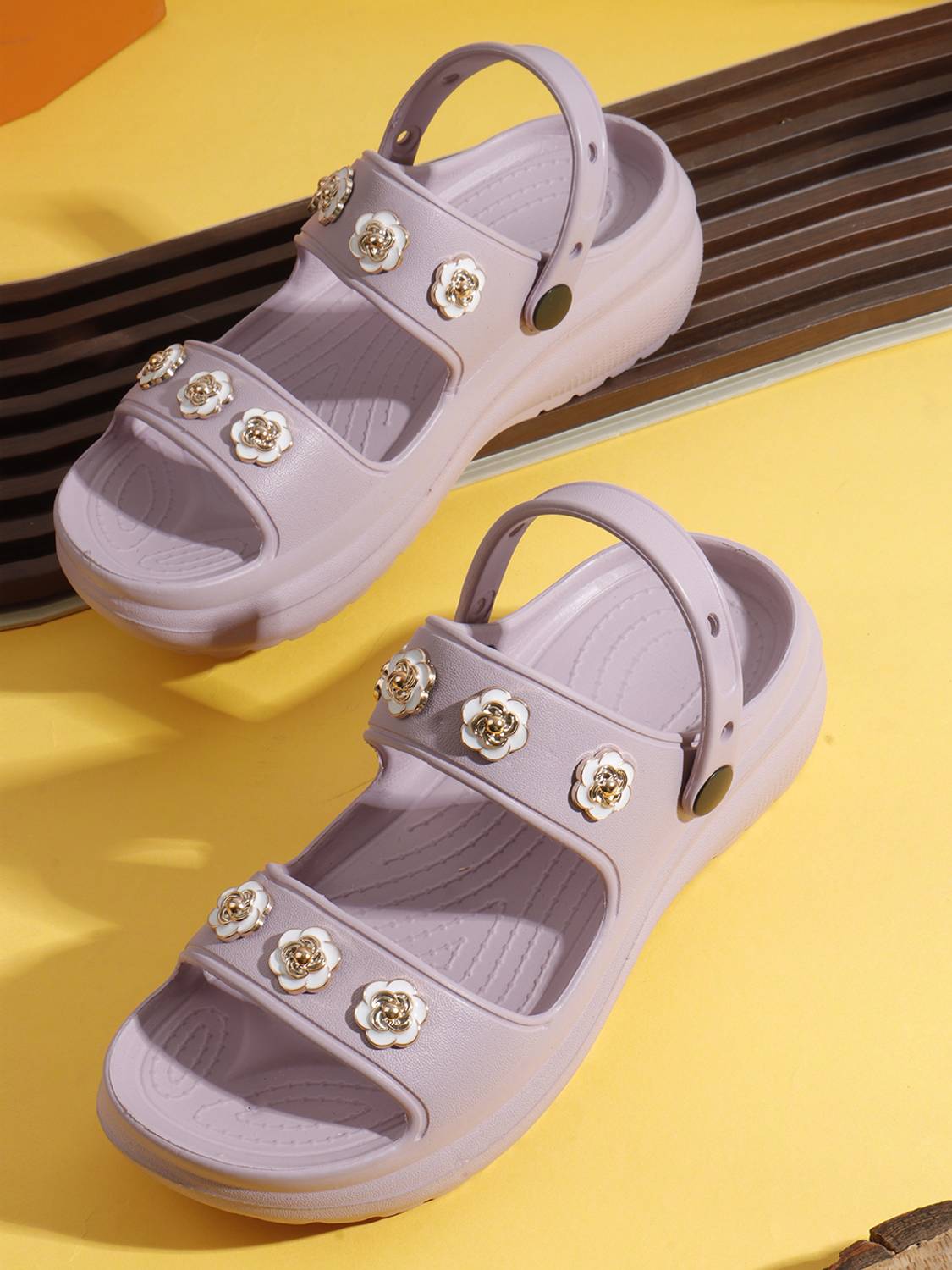 Zapatoz Women Pink Clogs - Image 2
