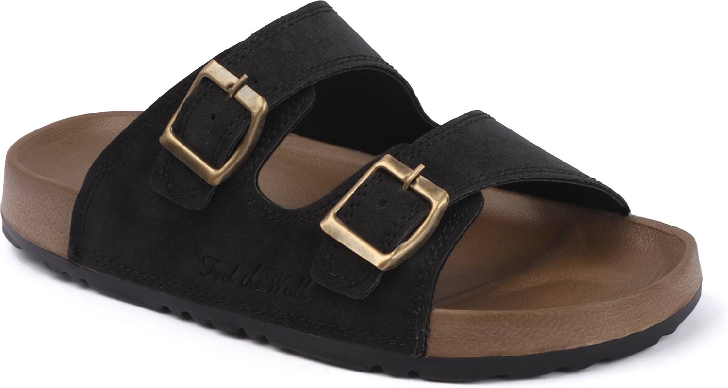 DUCKINS Men Black Sandals - Image 2