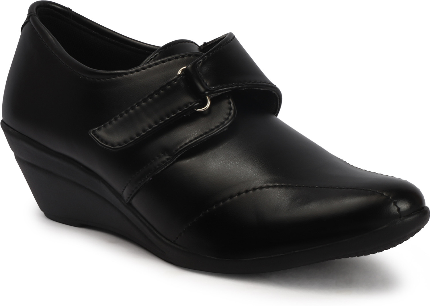 Image of Romds Women Wedges Sandal (Black, 5)