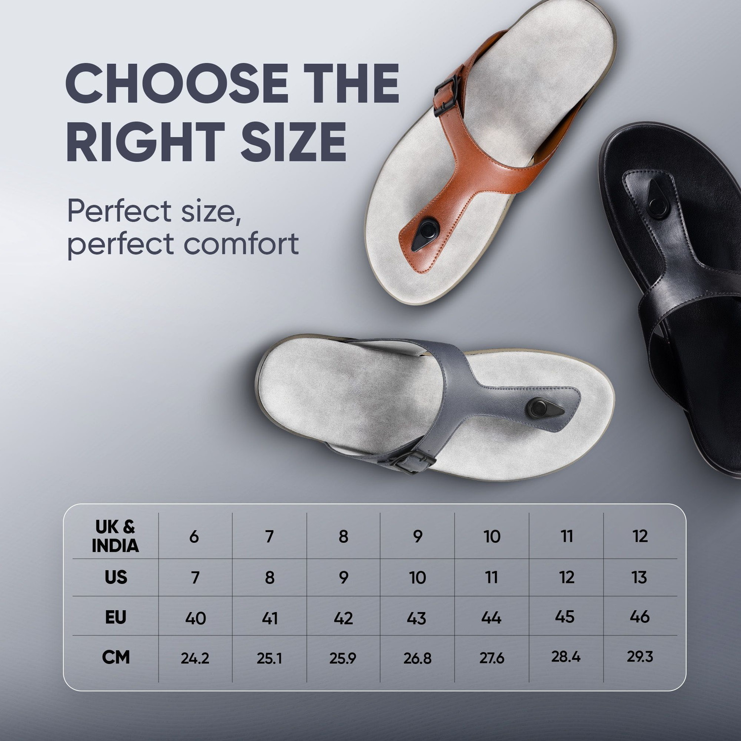 Image of Frido Cloud Comfort Diabetic Ortho Arch Support for Pain Relief Anti-Skid Sole Cushion Men Sandals