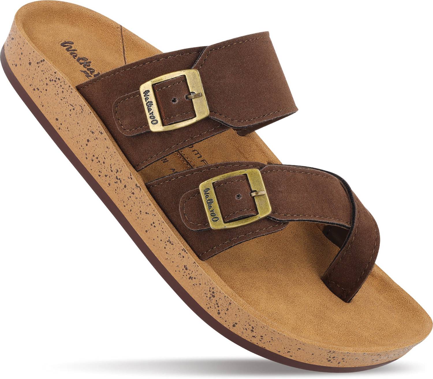 WALKAROO Men Brown Sandals - Image 1