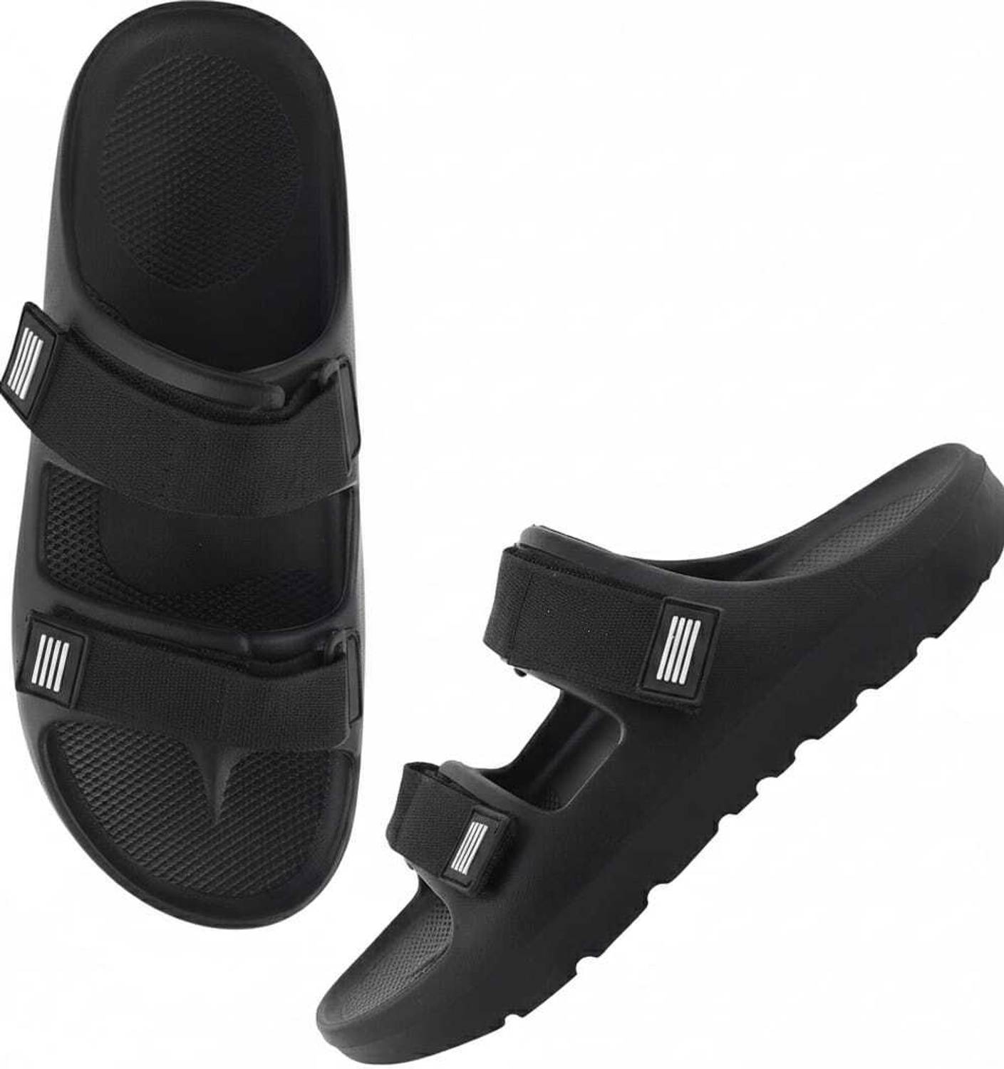 WOWSER Men Black Sandals - Image 2