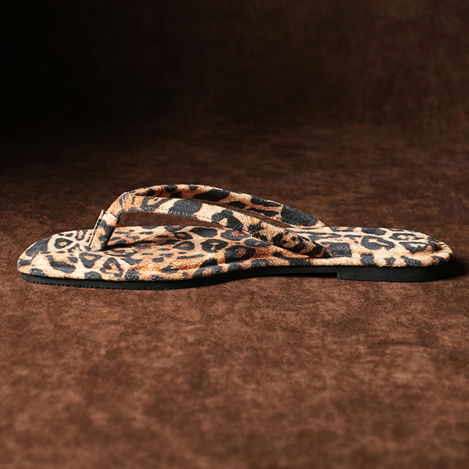 Image of Theater Printed Open Toe Flats Women Casual