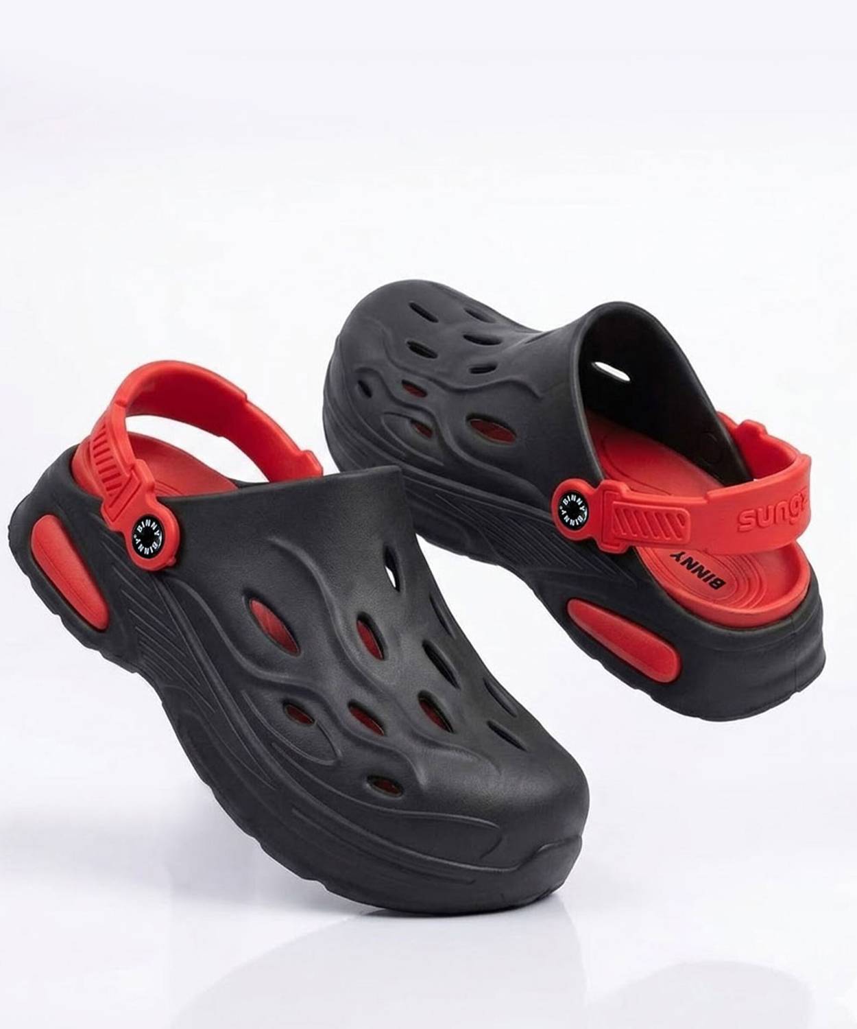 Binny Unisex Black Clogs - Image 2