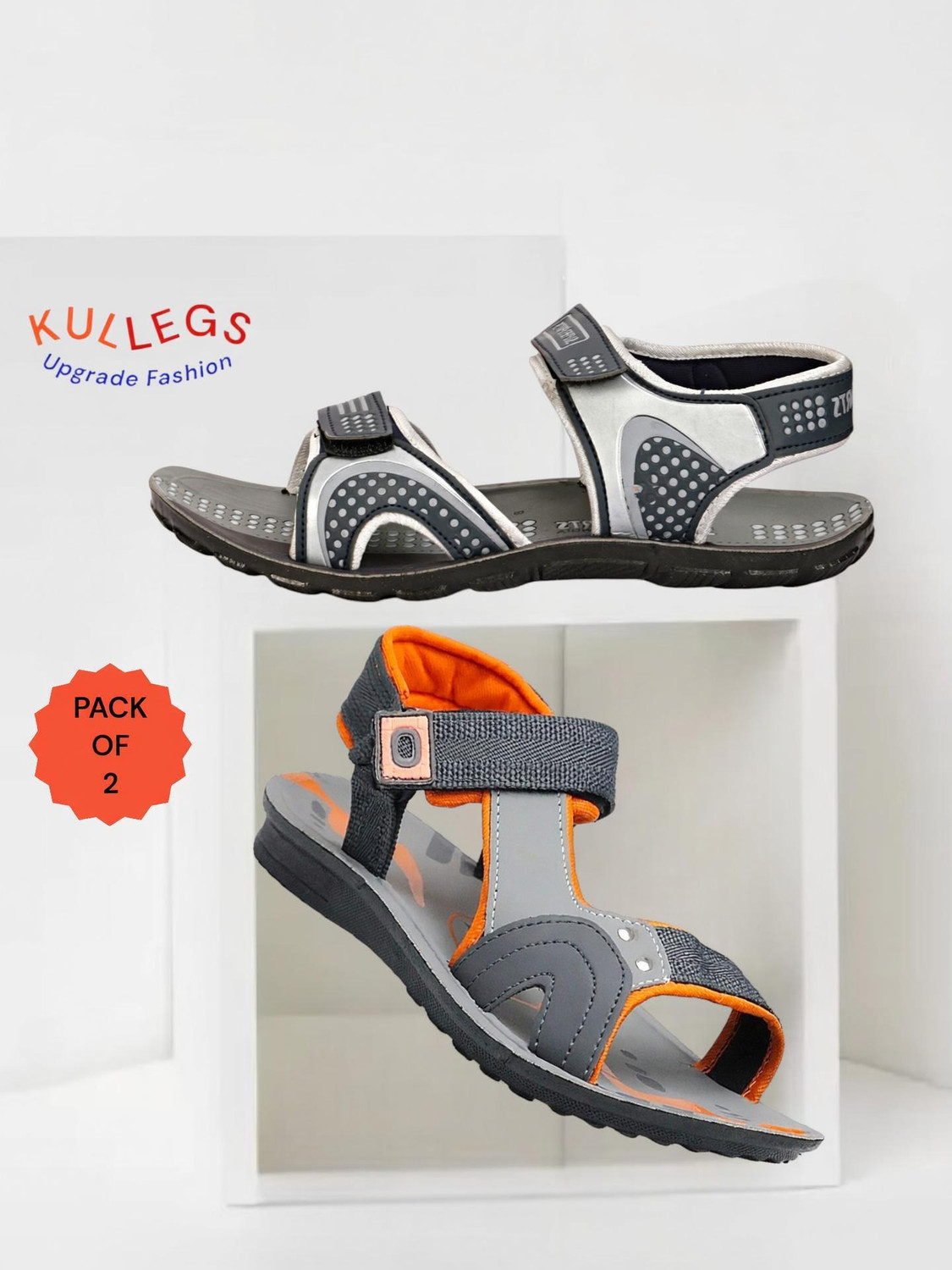 Image of kullegs Men Sandal (Multicolor, 9)