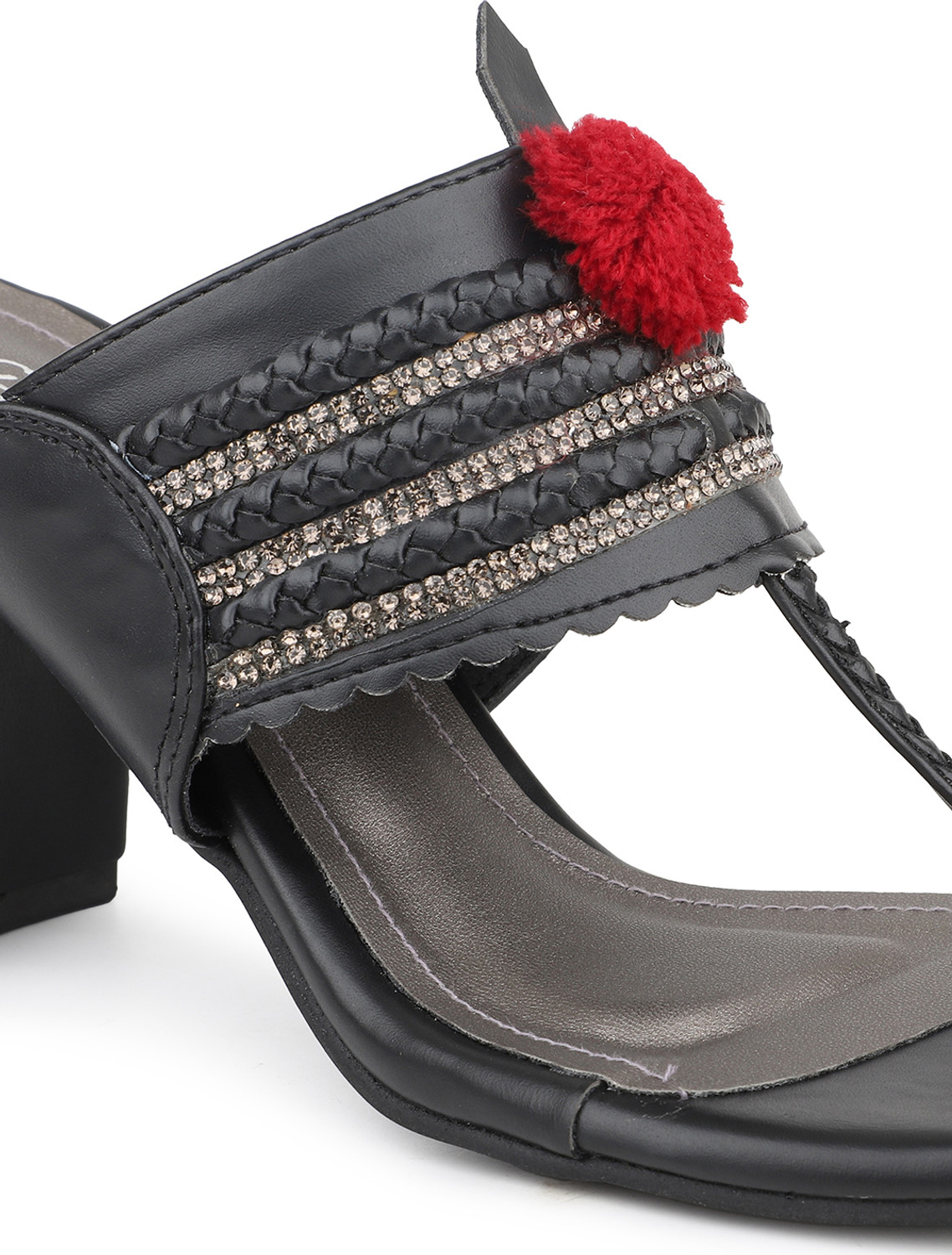 Image of Inc.5 Women Heels Sandal (Black, 3)