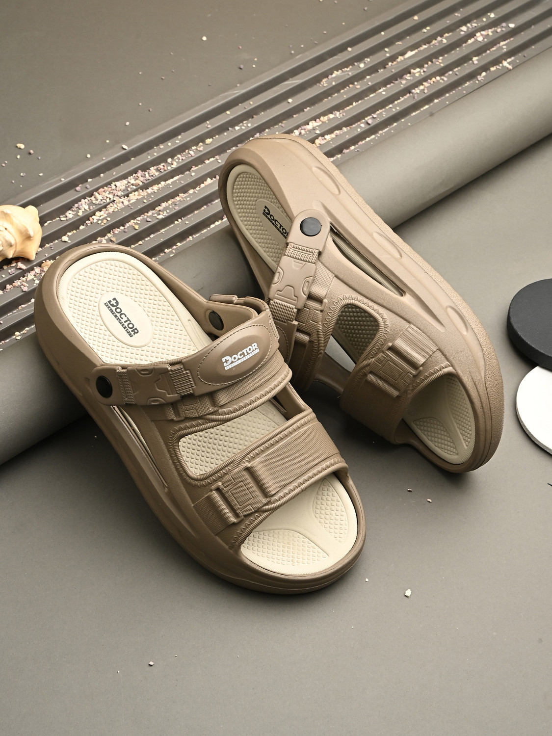 Image of Doctor Health Super Soft Men's Athletic Sports Sandals|Lightweight|Comfortable|Non-Slip Outdoor Footwear Men Sports Sandals