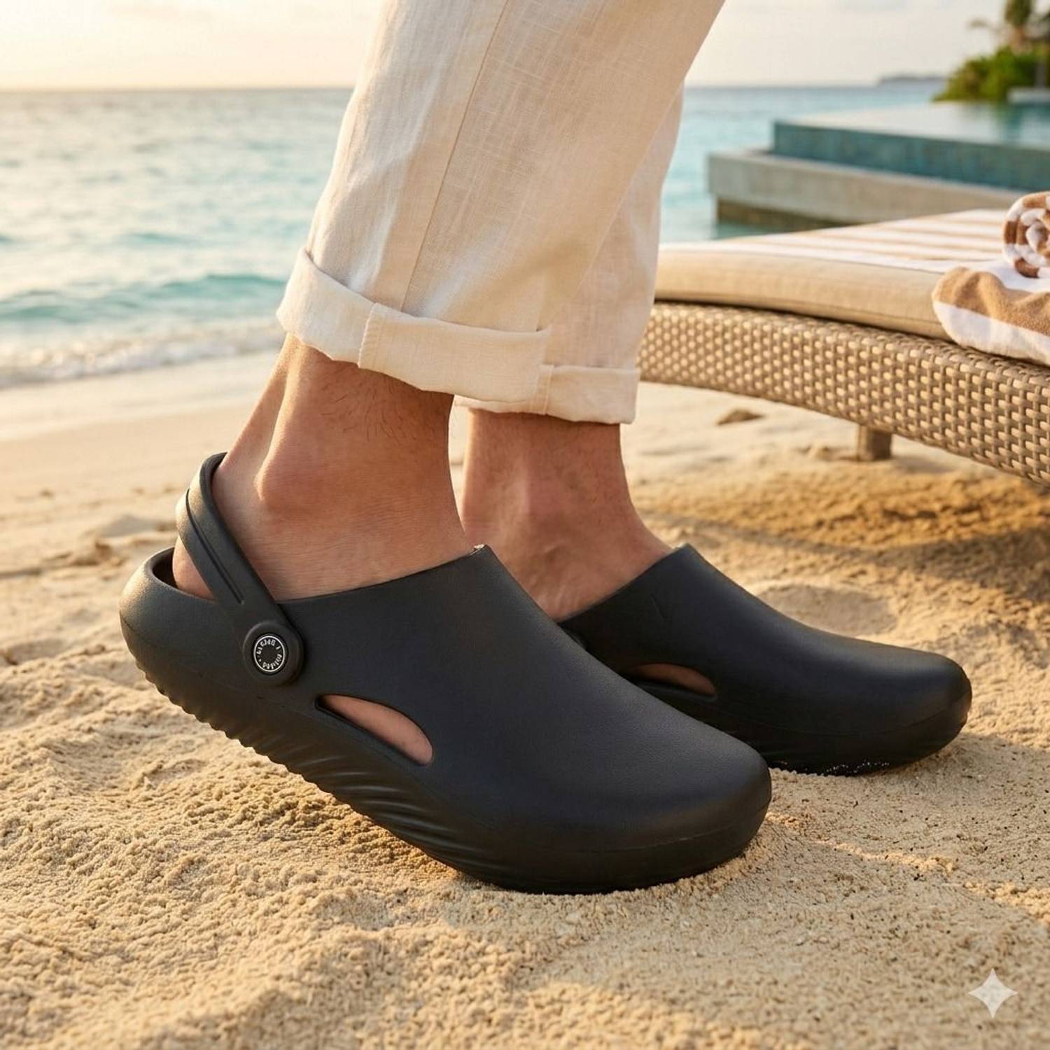Beonza Men Clogs Black - Image 2