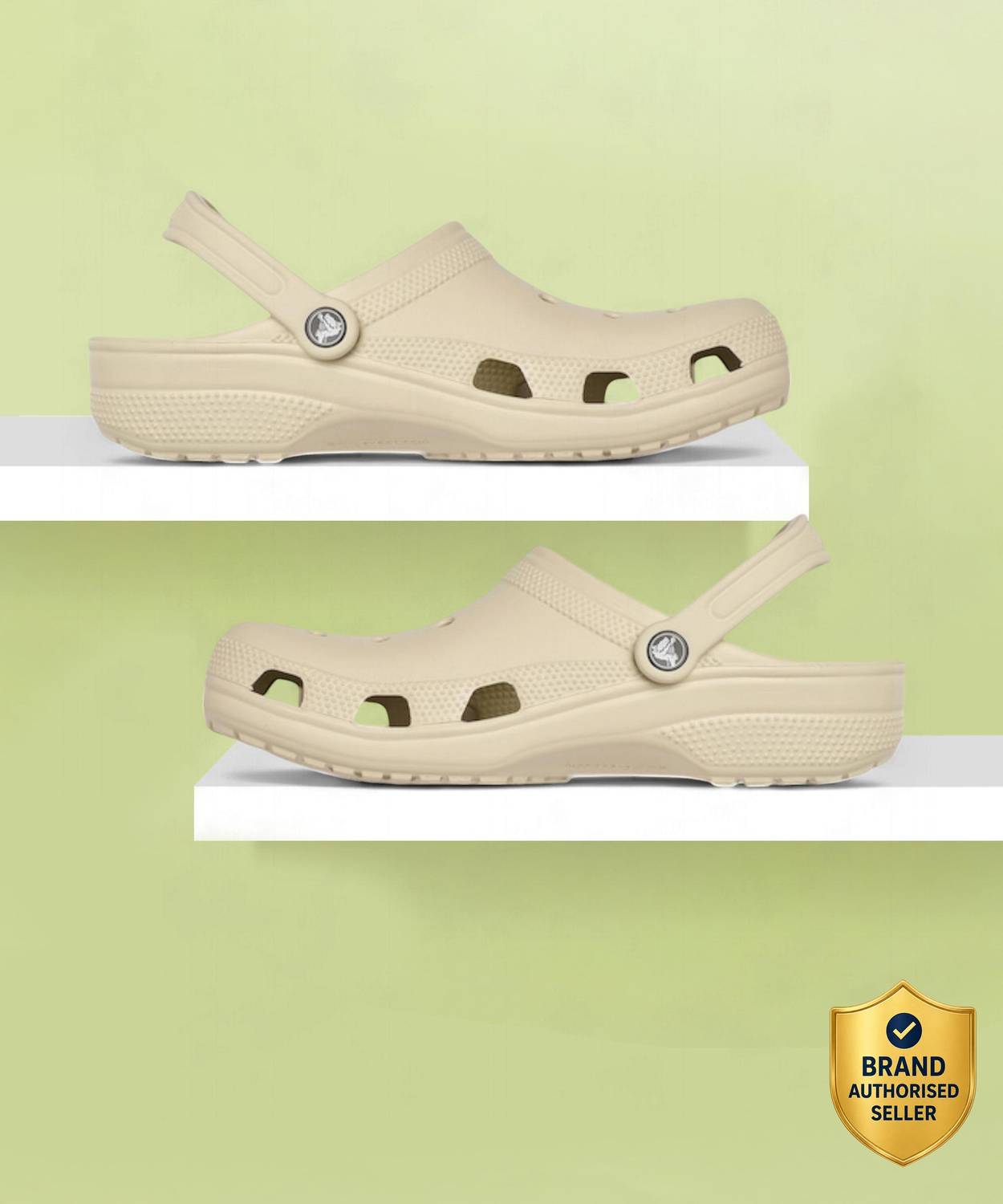 CROCS Classic Unisex Clogs - Beige