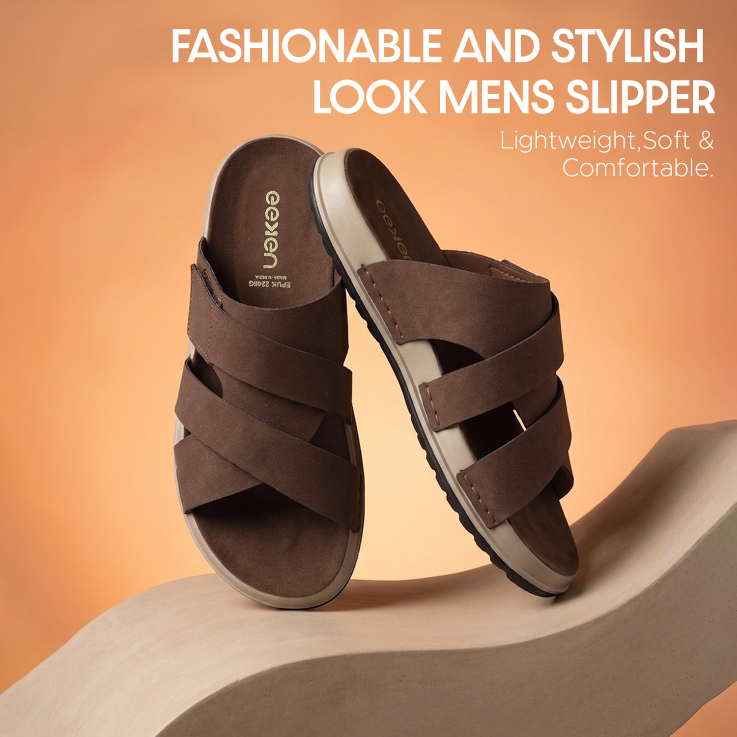 Image of Paragon Lightweight Stylish Slip Resistant Sole Washable Men Sandals