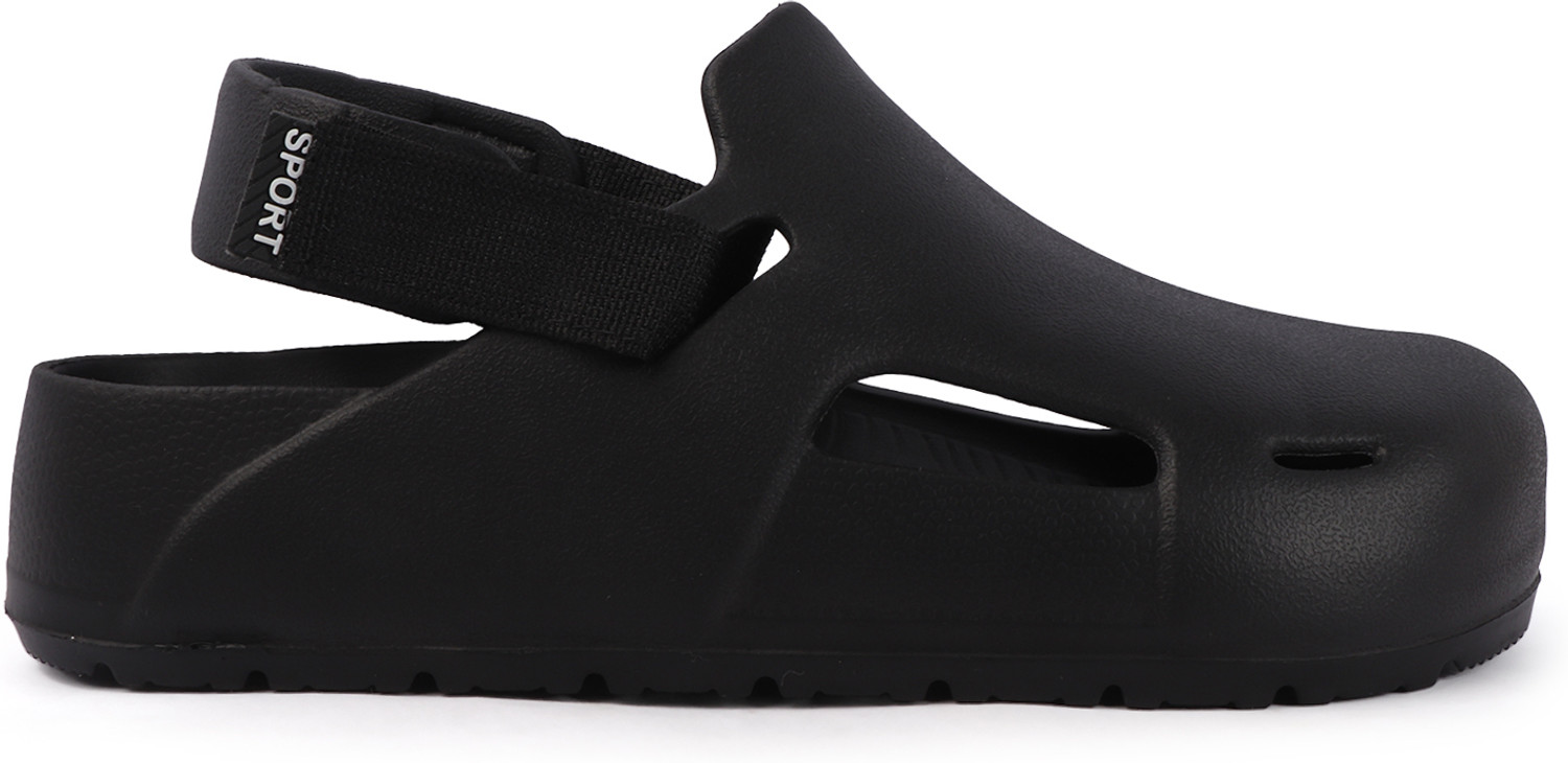 Image of GENZIS Men Clogs Sandal (Black, 9)