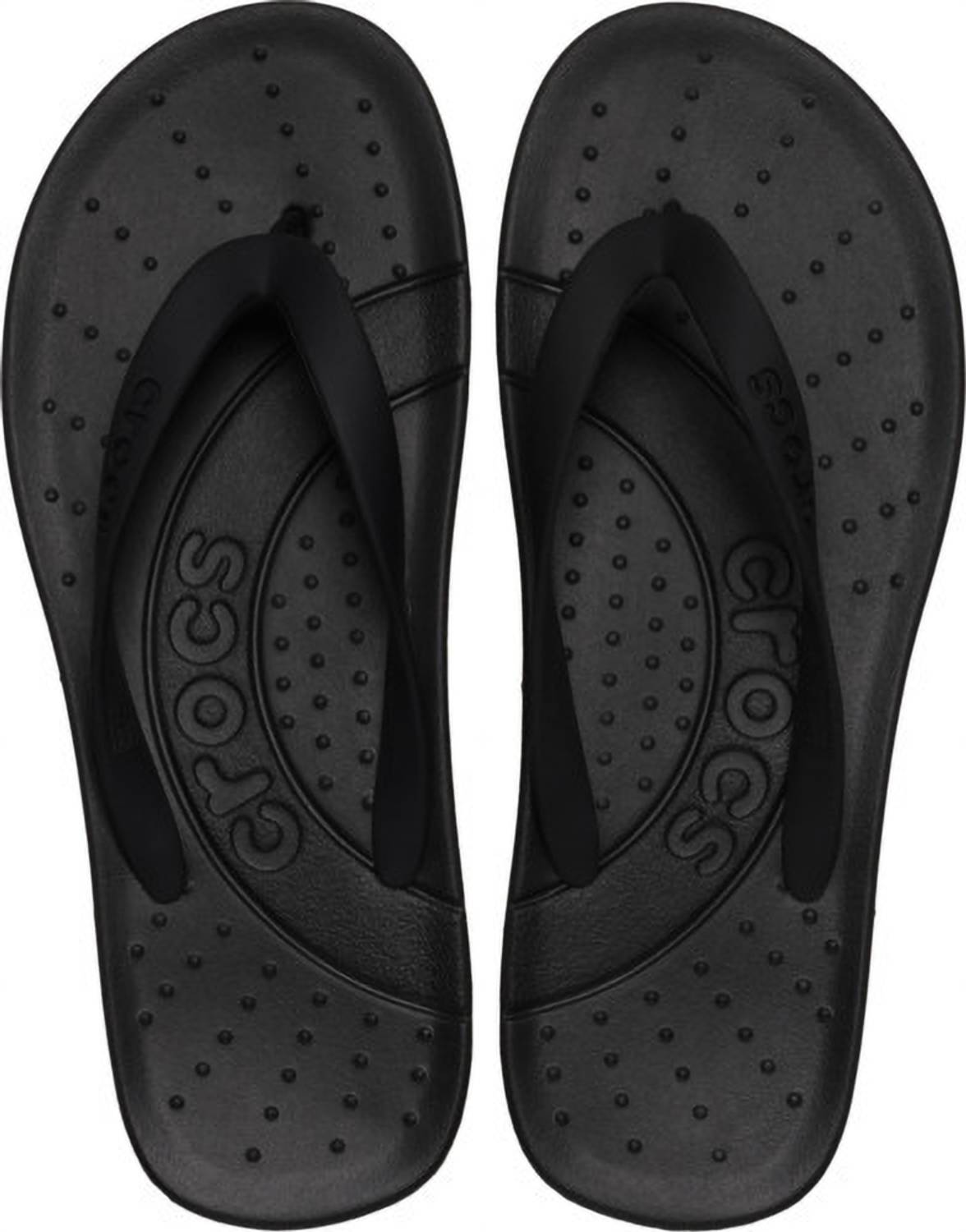 CROCS Unisex essentials Flip Flops Black - Image 2