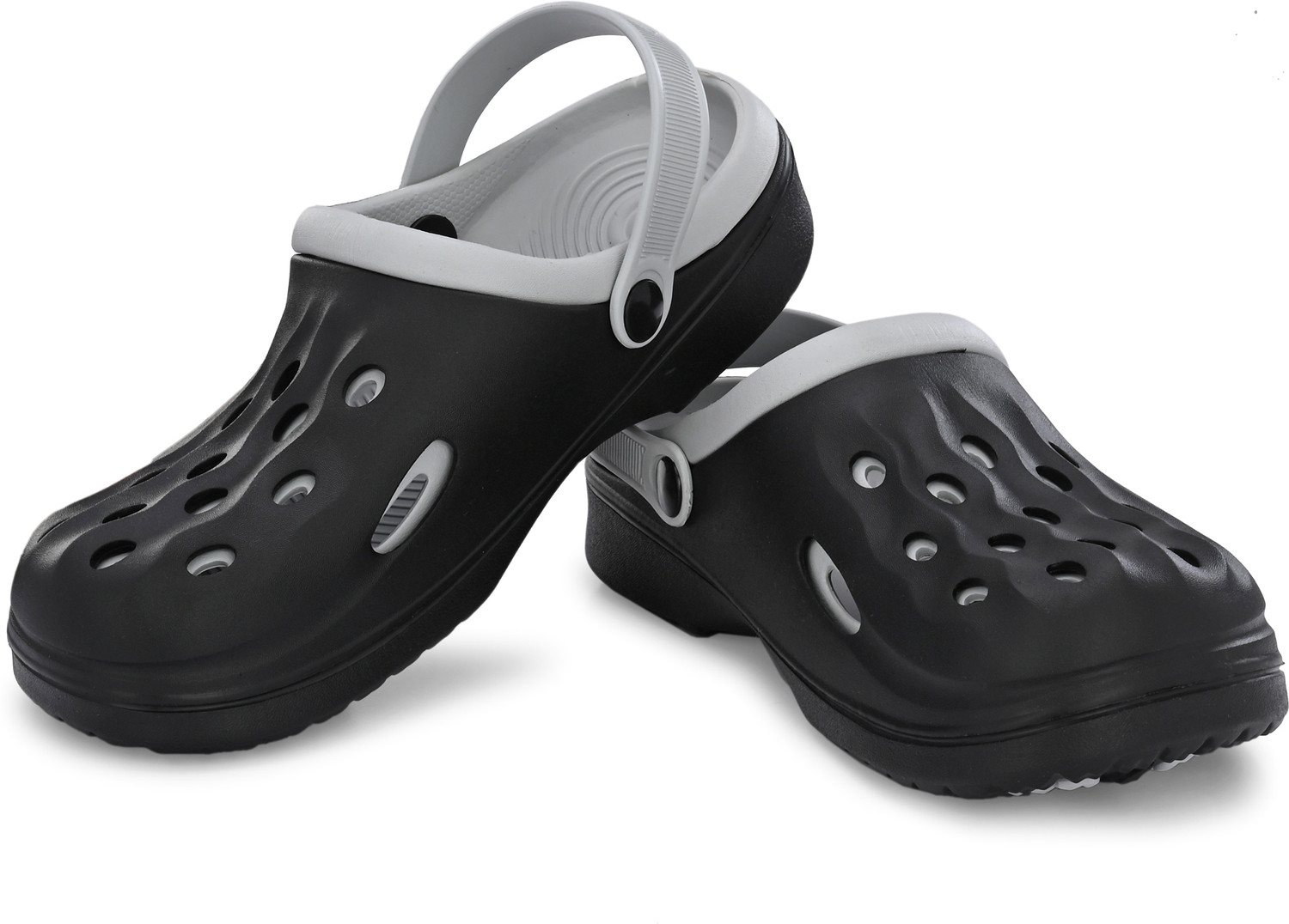 Image of Birde Men Black, Grey Clogs