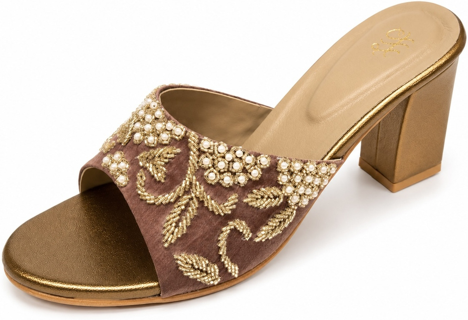 Image of House of Pataudi Women Heels Sandal (Multicolor, 6)