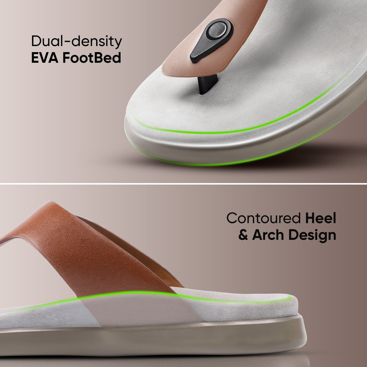 Image of Frido Cloud Comfort Diabetic Ortho Arch Support for Pain Relief Anti-Skid Sole Cushion Men Sandals