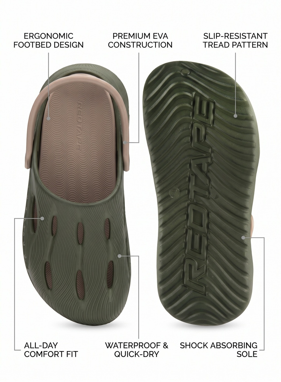 Image of RED TAPE Men Clogs