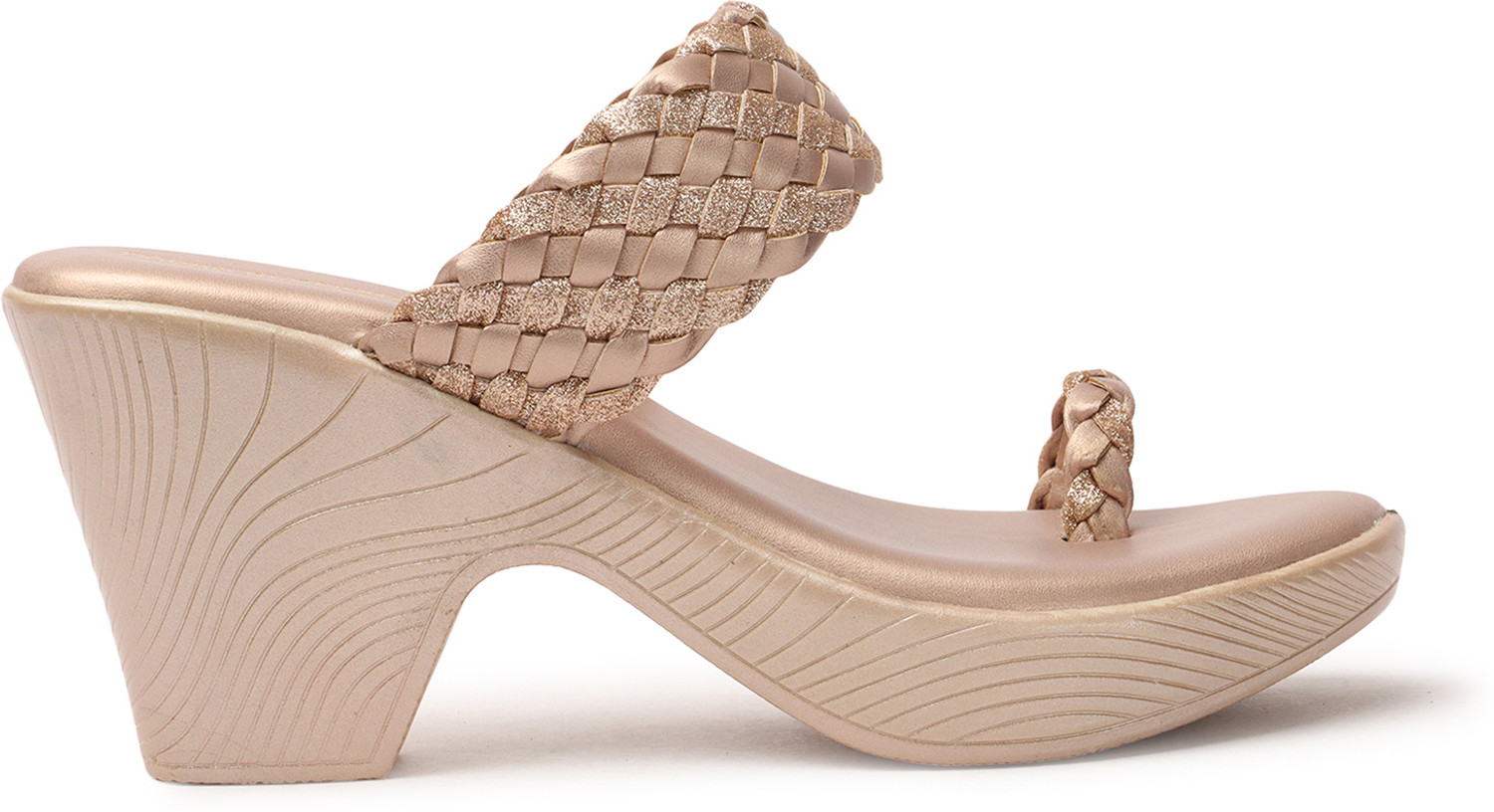 Image of madam glorious Women Heels Sandal (Pink, 6)