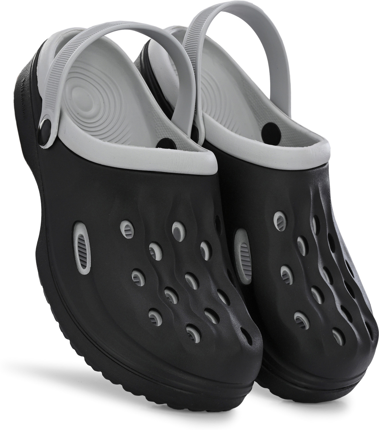 Image of Birde Men Black, Grey Clogs