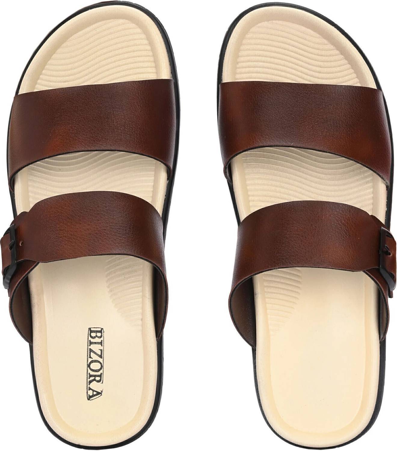 BIZORA Men Premium Buckle Strap Sandals - Image 3