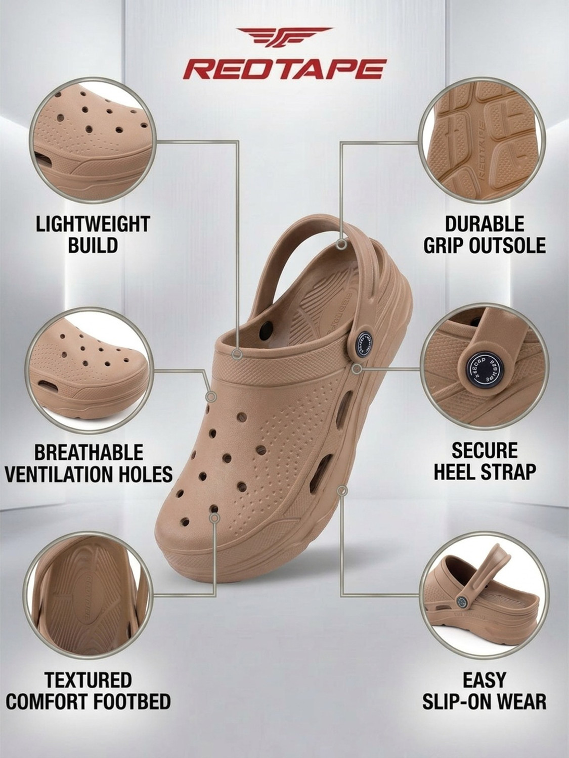 Image of RED TAPE Men Clogs