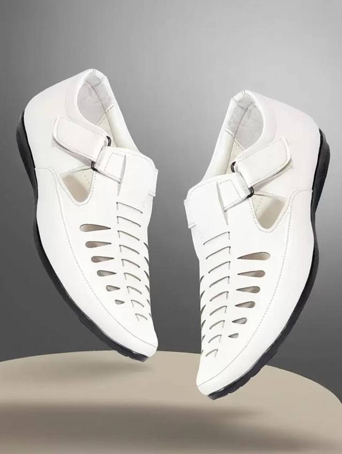 FITCOM Men Sandals White - Image 1