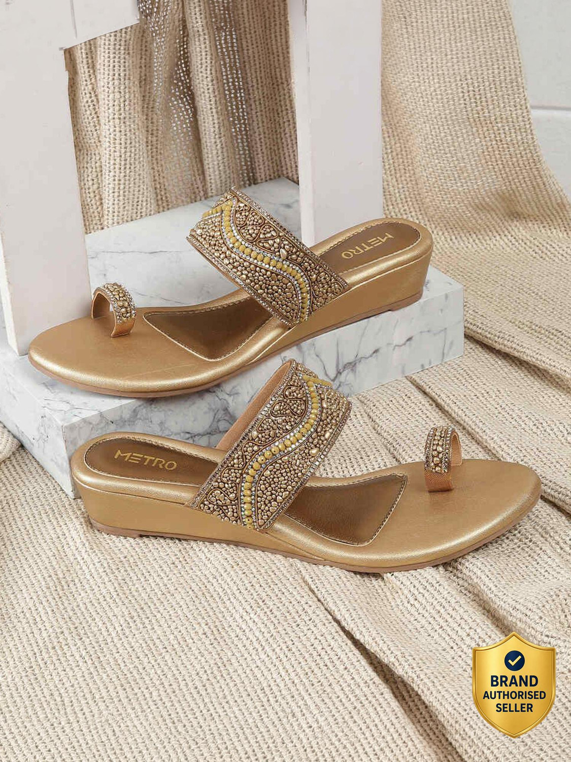 Image of METRO TexturedWedgeMules Women Heels