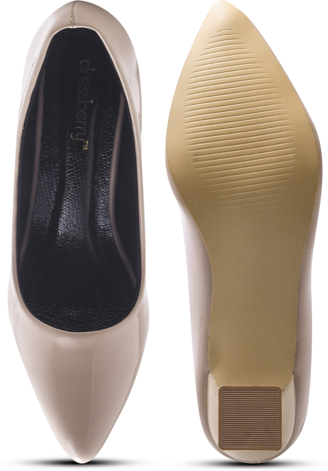 Image of Dressberry Women Heels Sandal (Beige, 4)