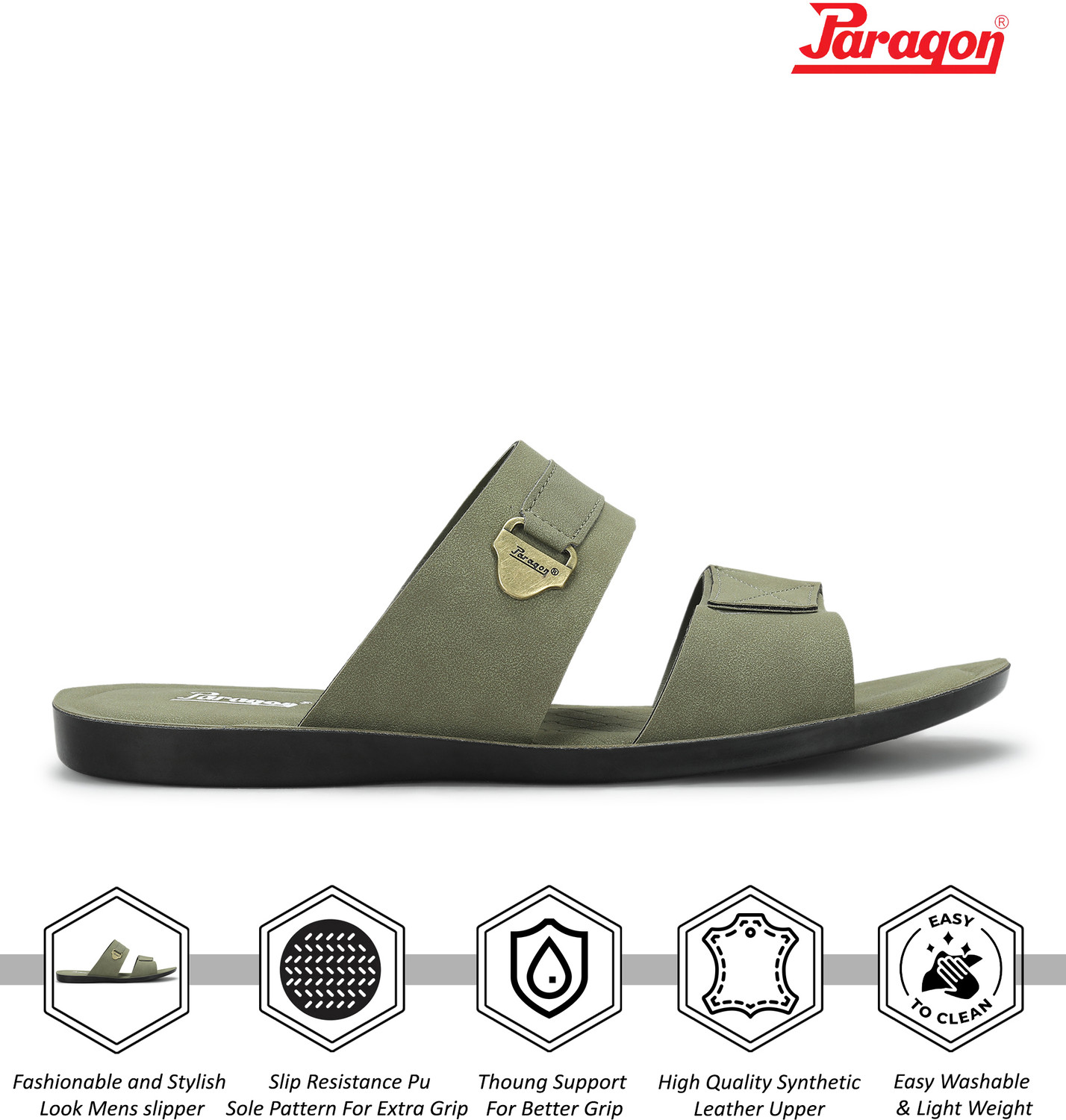 Image of Paragon PUK2240G Men Stylish Comfortable Daily Wear Men Sandals
