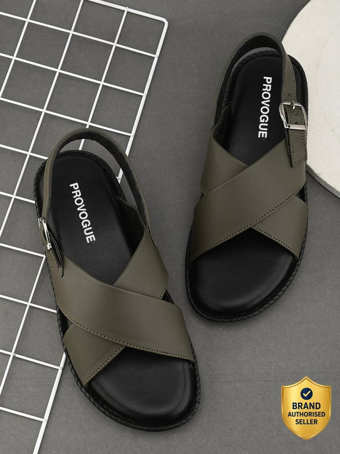 PROVOGUE Men Sandals - Green