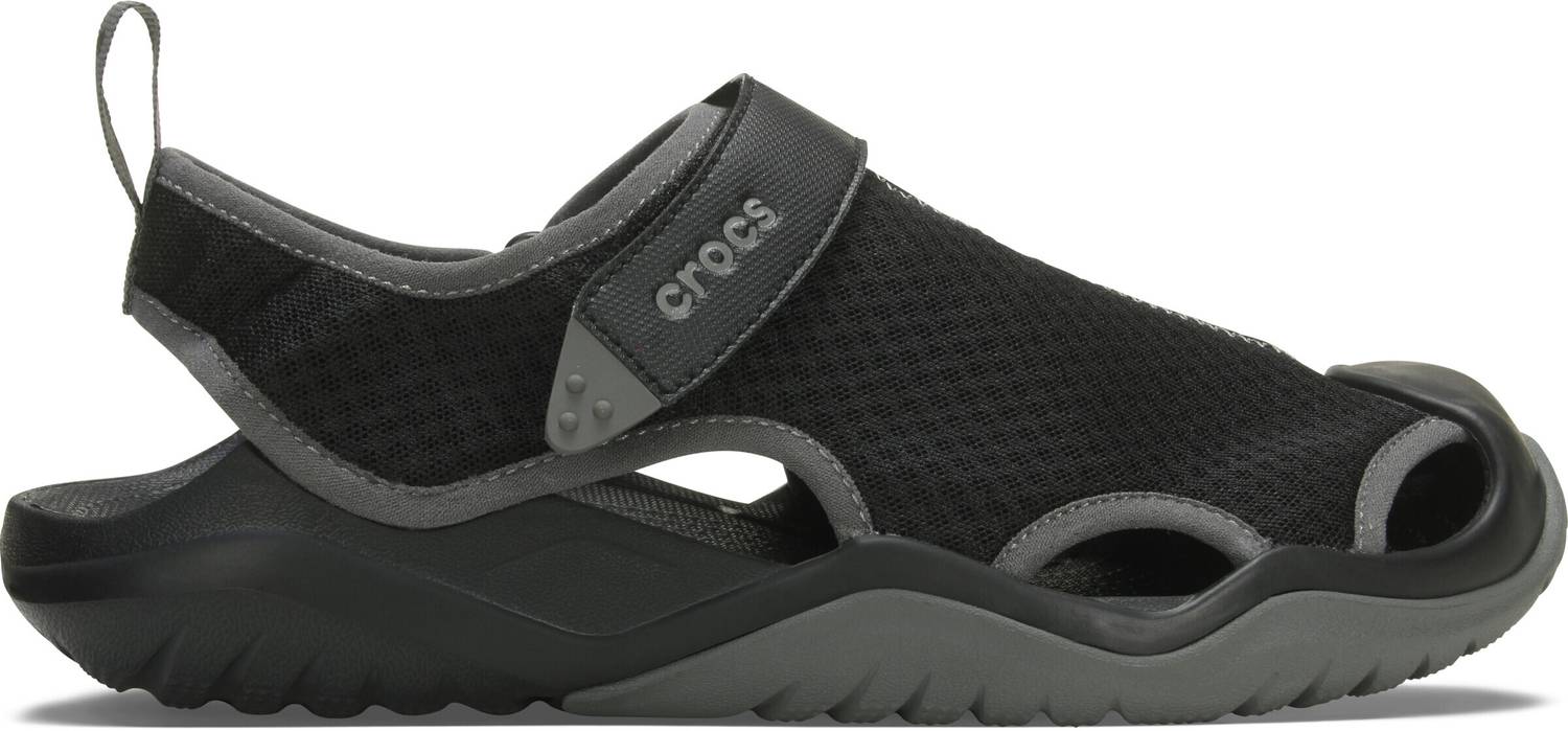 CROCS Swiftwater Mesh Deck Men Clogs Black - Image 1