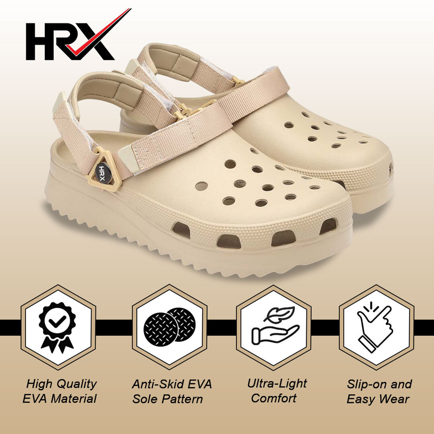 Image of HRX by Hrithik Roshan Men Clogs