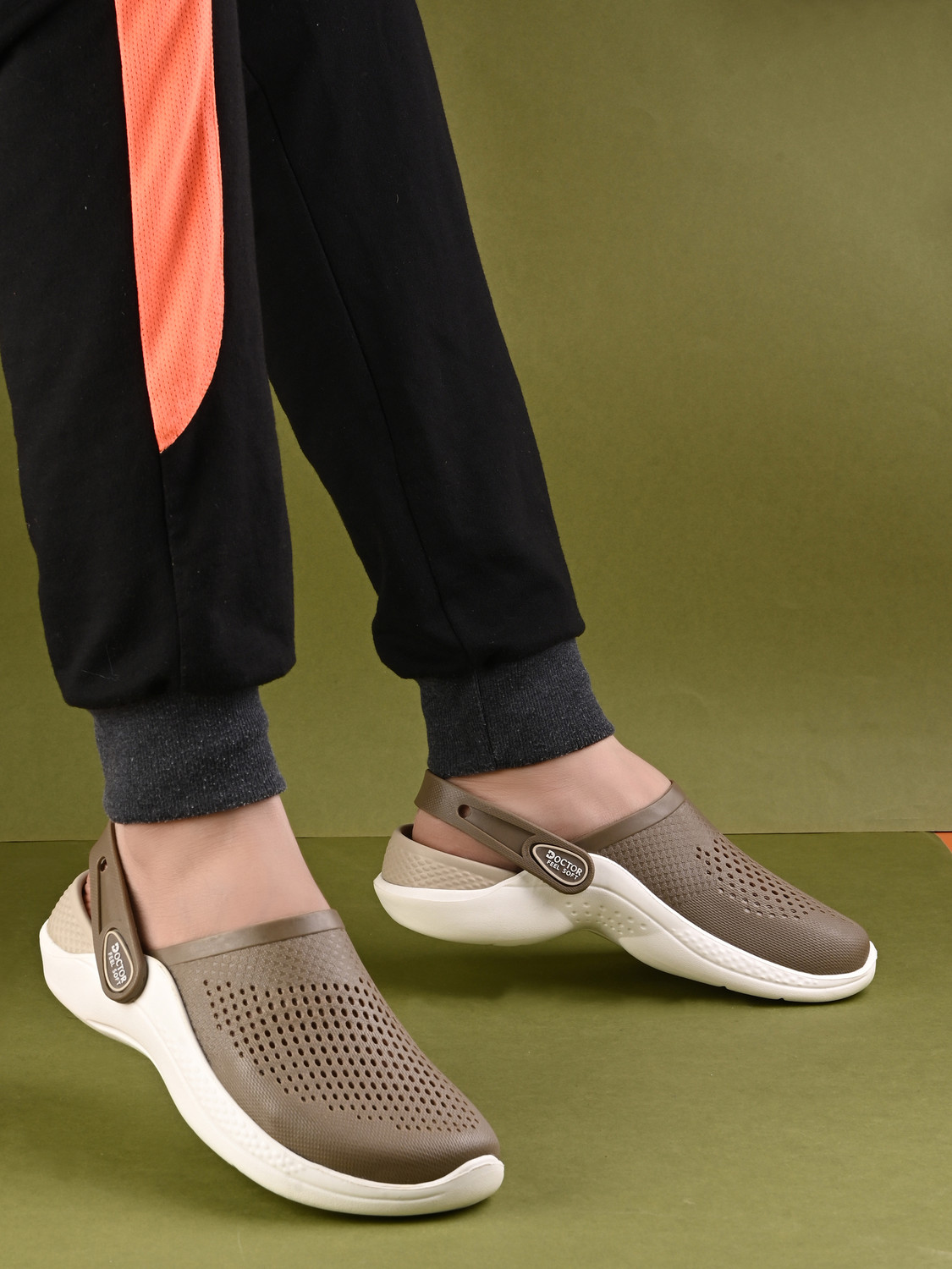 Image of DOCTOR FEEL SOFT Clogs Lightweight EVA Material Comfortable Daily Wear Slip On Footwear Men Clogs
