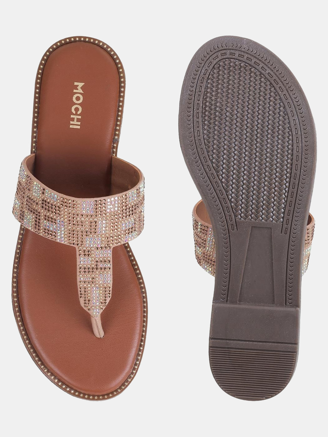 Image of MOCHI EmbellishedT-Strap Women Flats