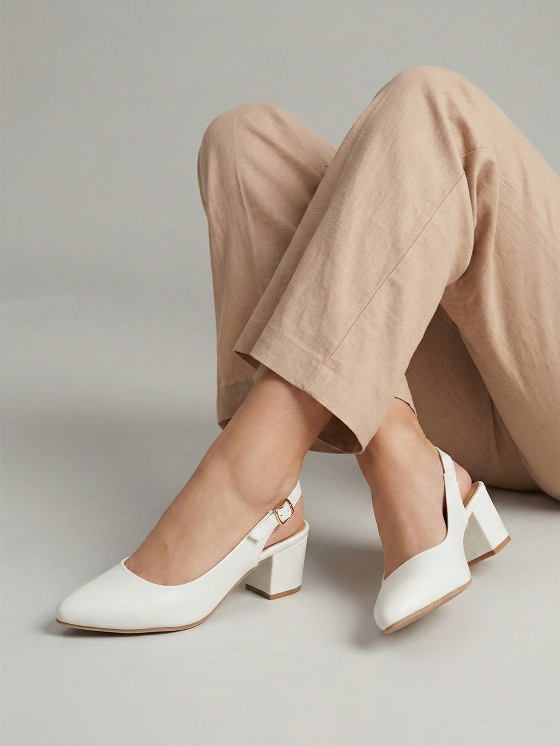 Denill Women White Heels - Image 5