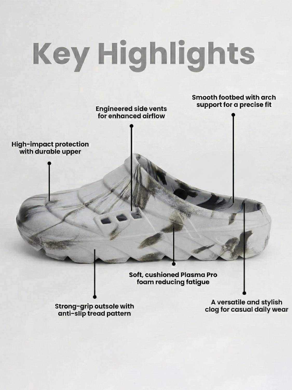 Koburg Plasma Pro Marble Men Clogs - Image 3
