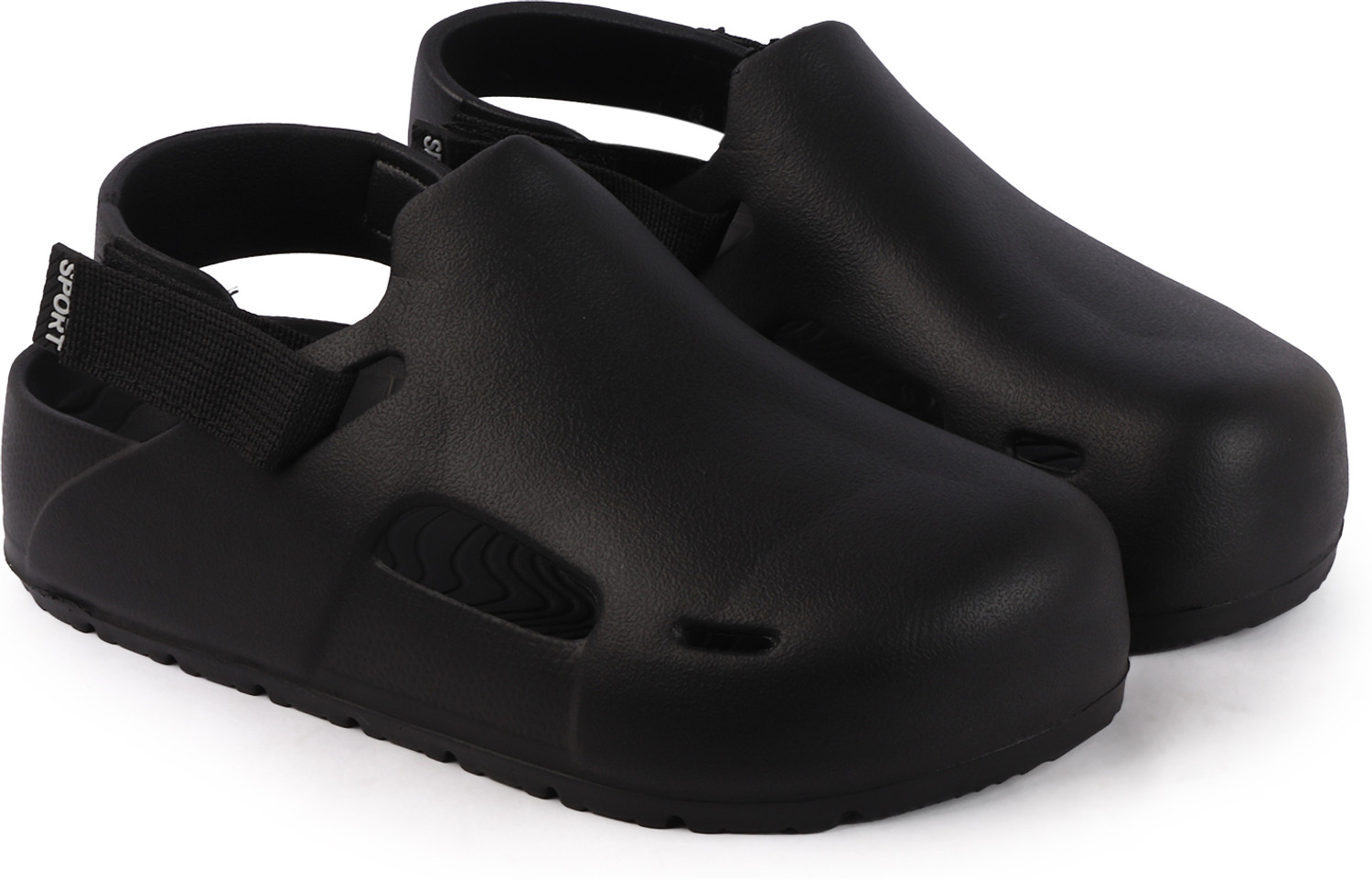 Image of GENZIS Men Clogs Sandal (Black, 9)