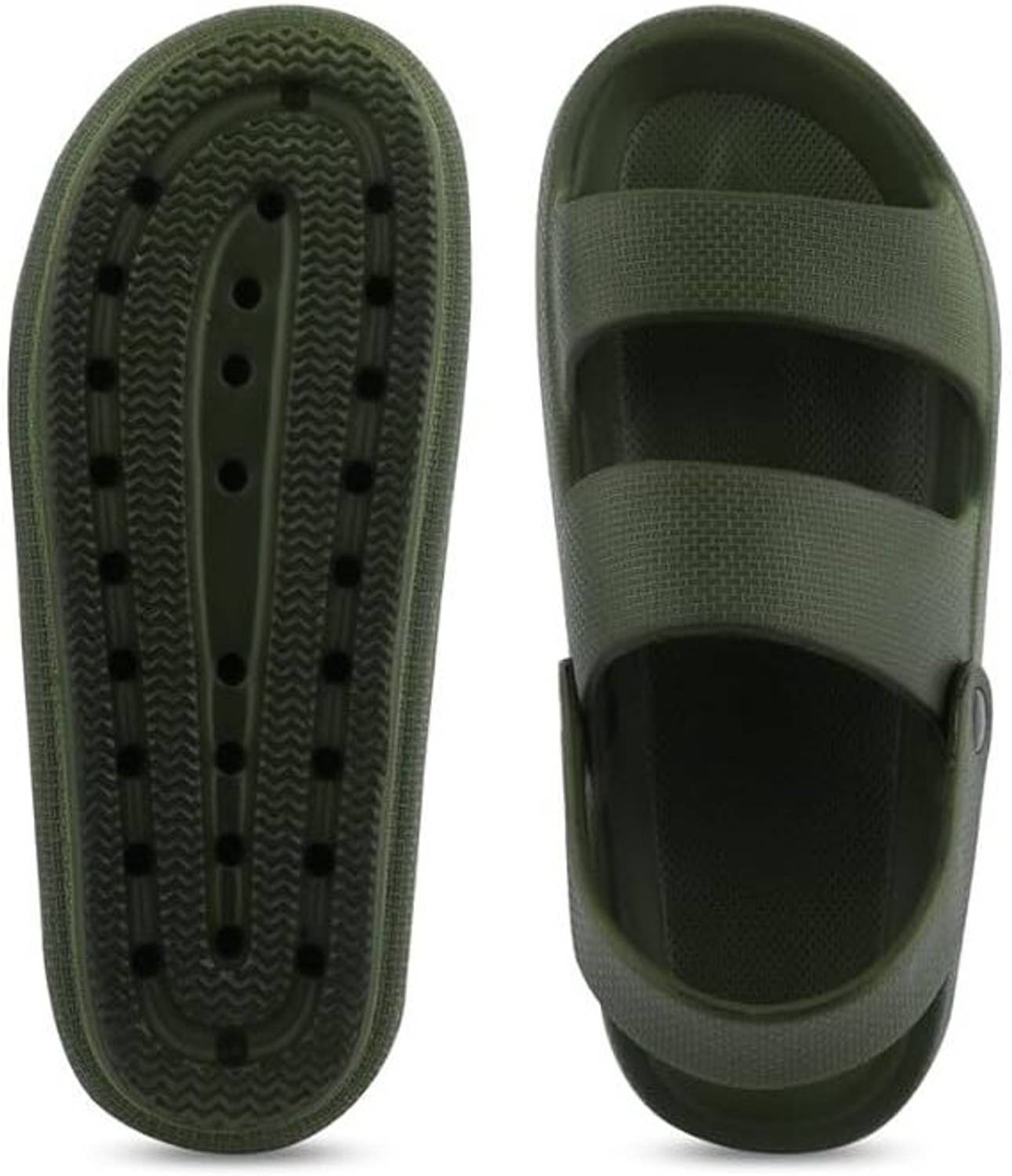 Vellinto Men Green Clogs - Image 3