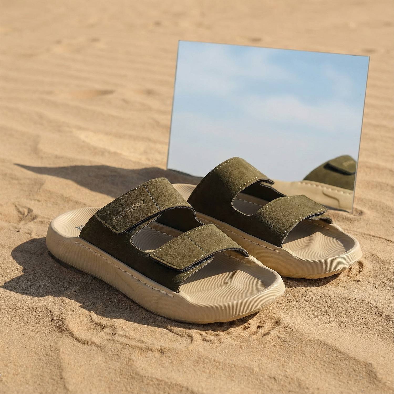 WALKAROO Men Green Sandals - Image 2