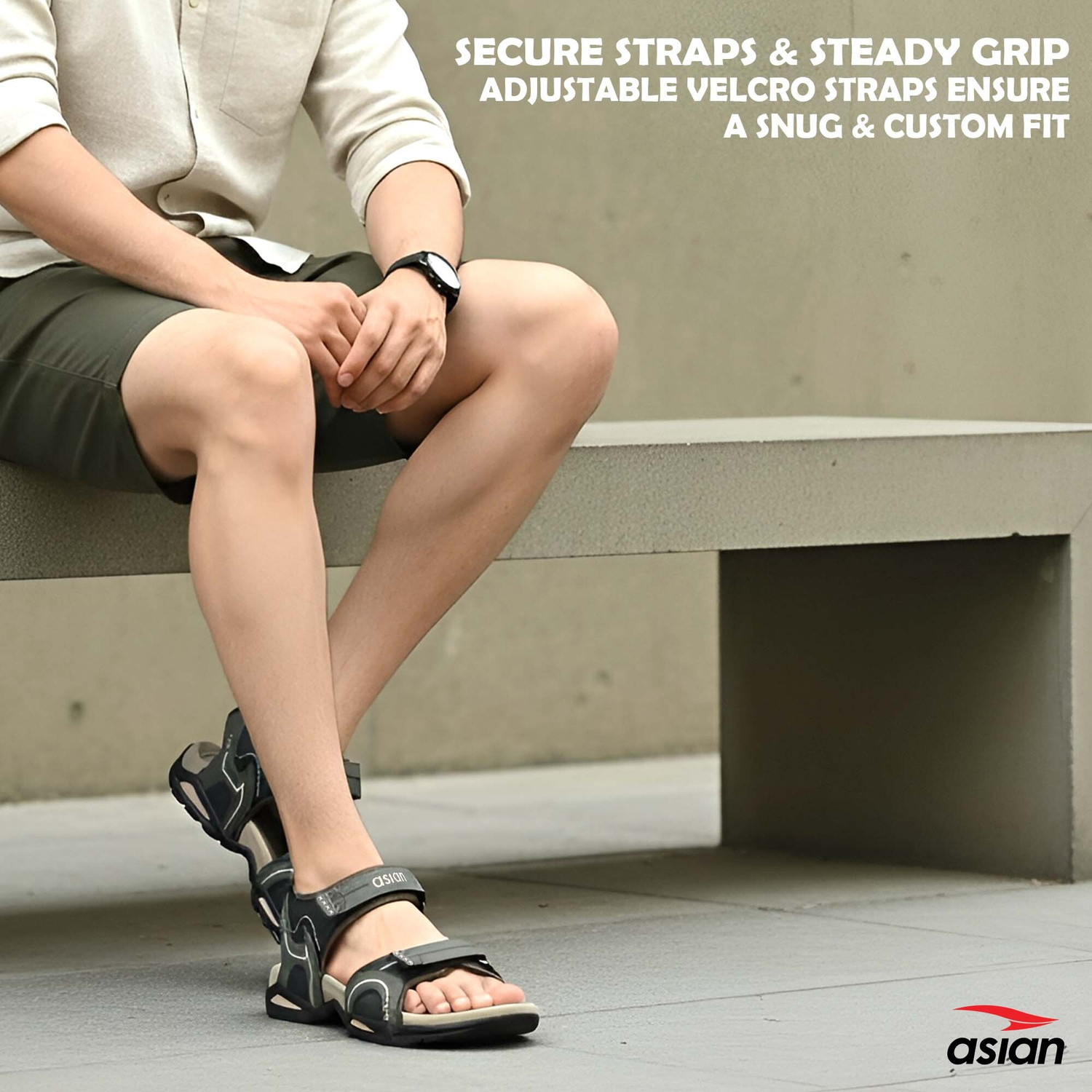 Image of asian Men Sports Sandals