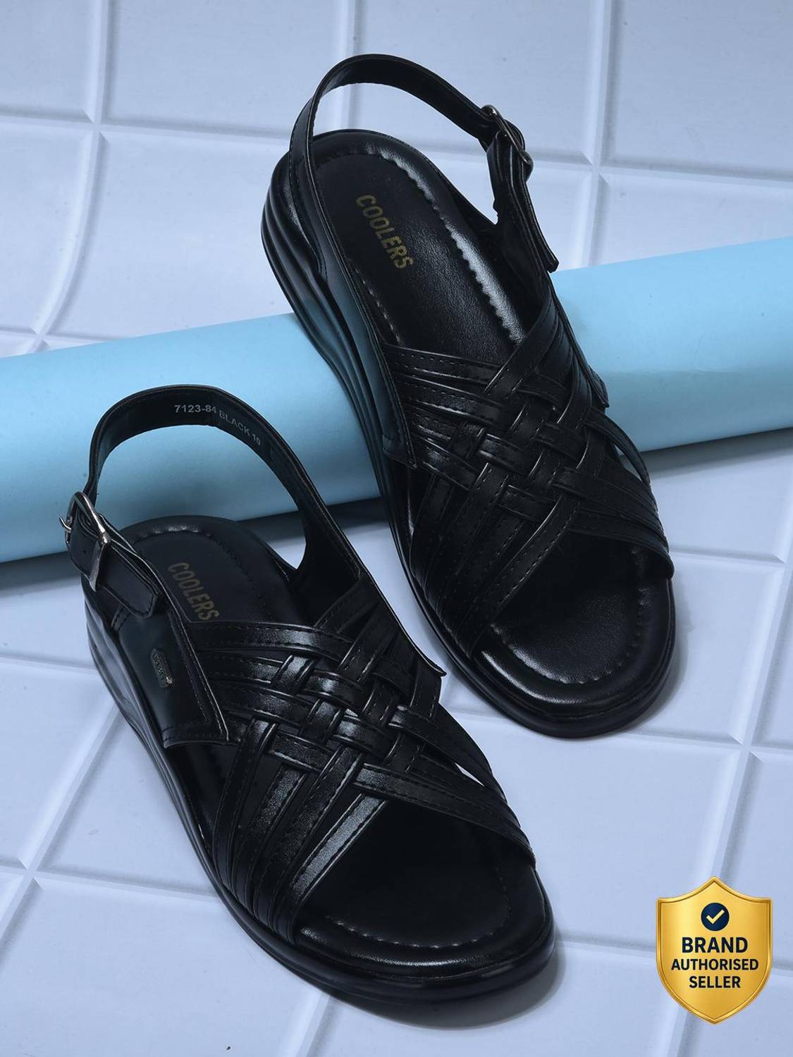 COOLERS BY LIBERTY 7123-84-BLACK Men Sandals