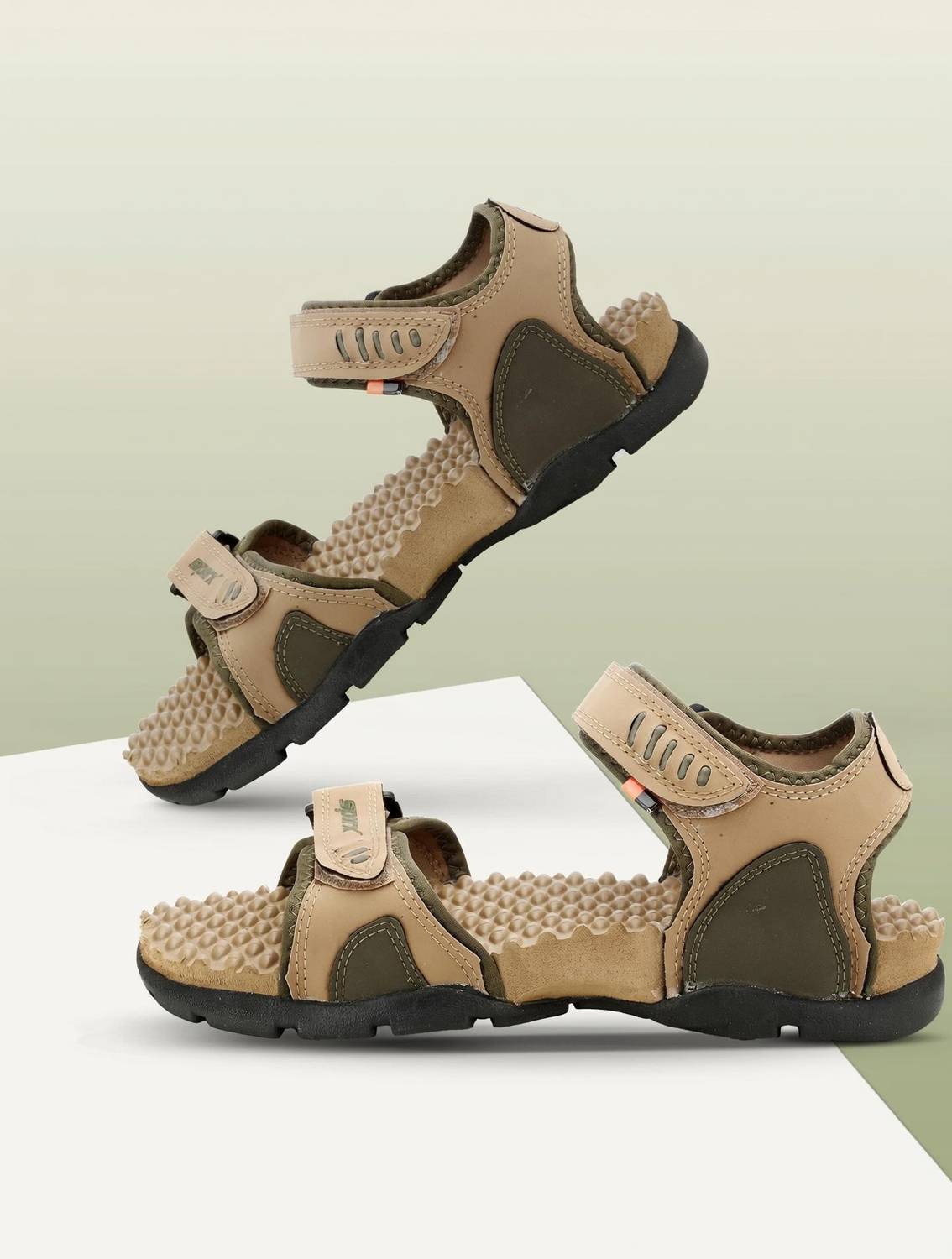 Sparx SS 103 Men Beige Sports Sandals - Image 1
