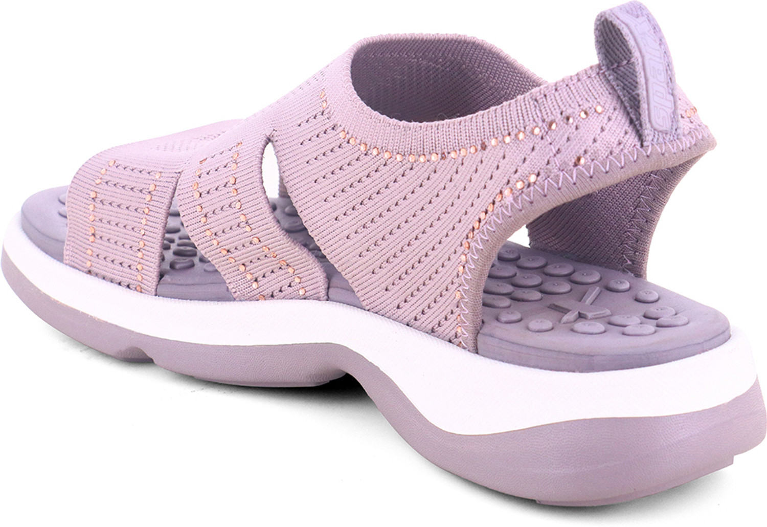 Image of Sparx Women Casual Sandal (Purple, White, 4)