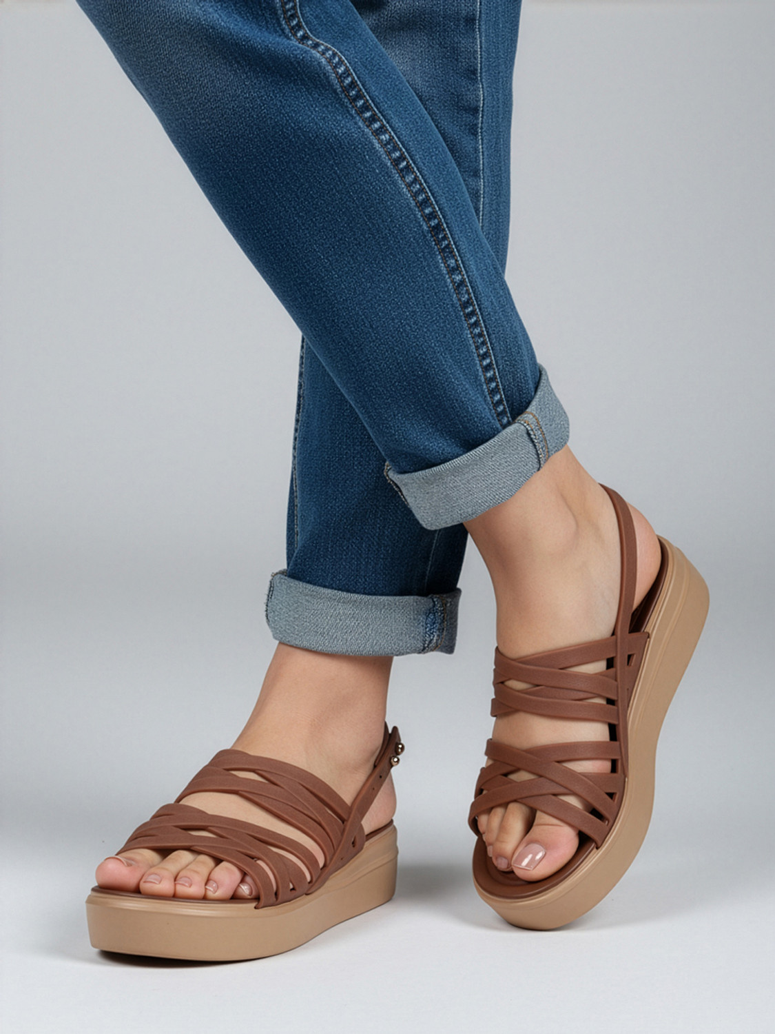 Image of JUMPLITE 6453-3f Lightweight Comfort Strappy Design Comfort Women Casual