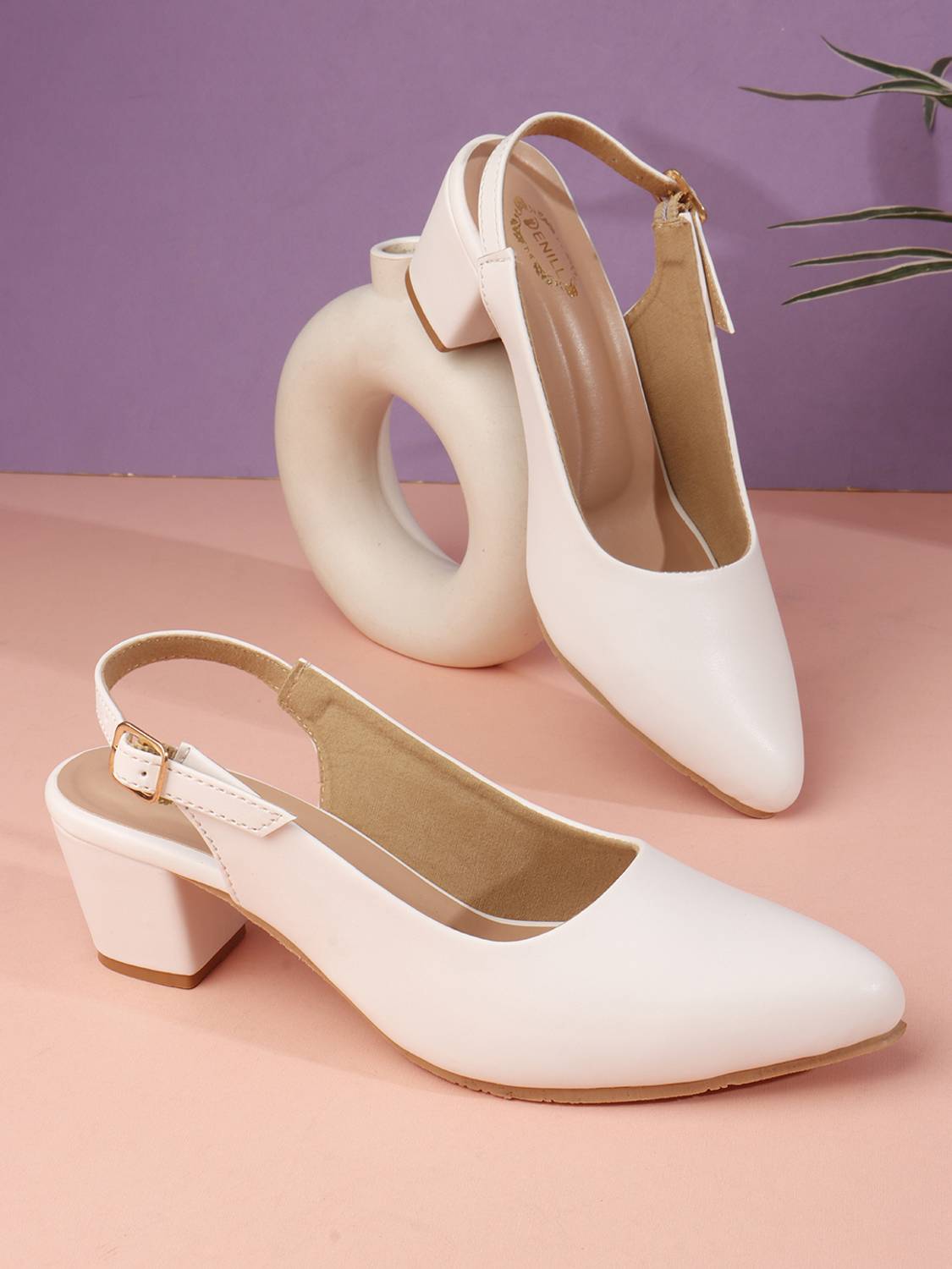 Denill Women White Heels - Image 1