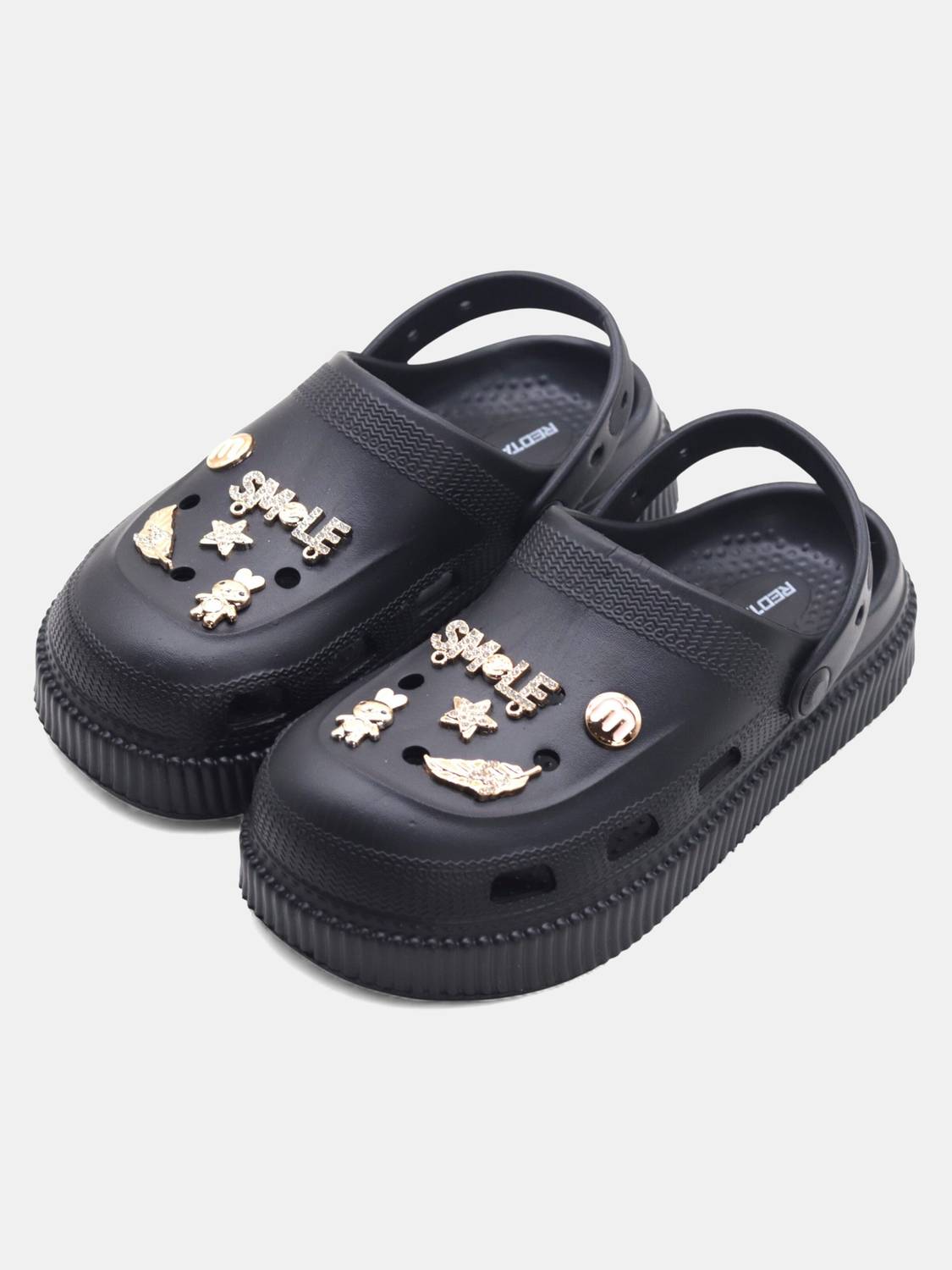 REDTAPE Women Clogs Sandal (Black , 8)