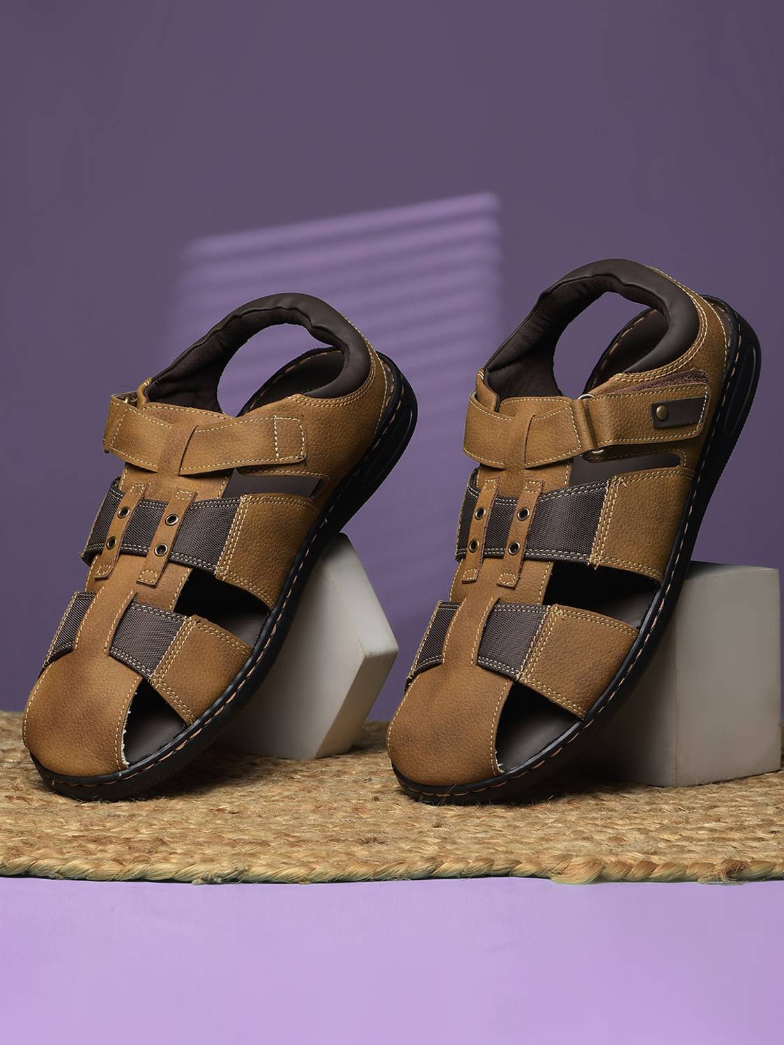 Bata Men Brown Flats - Image 1