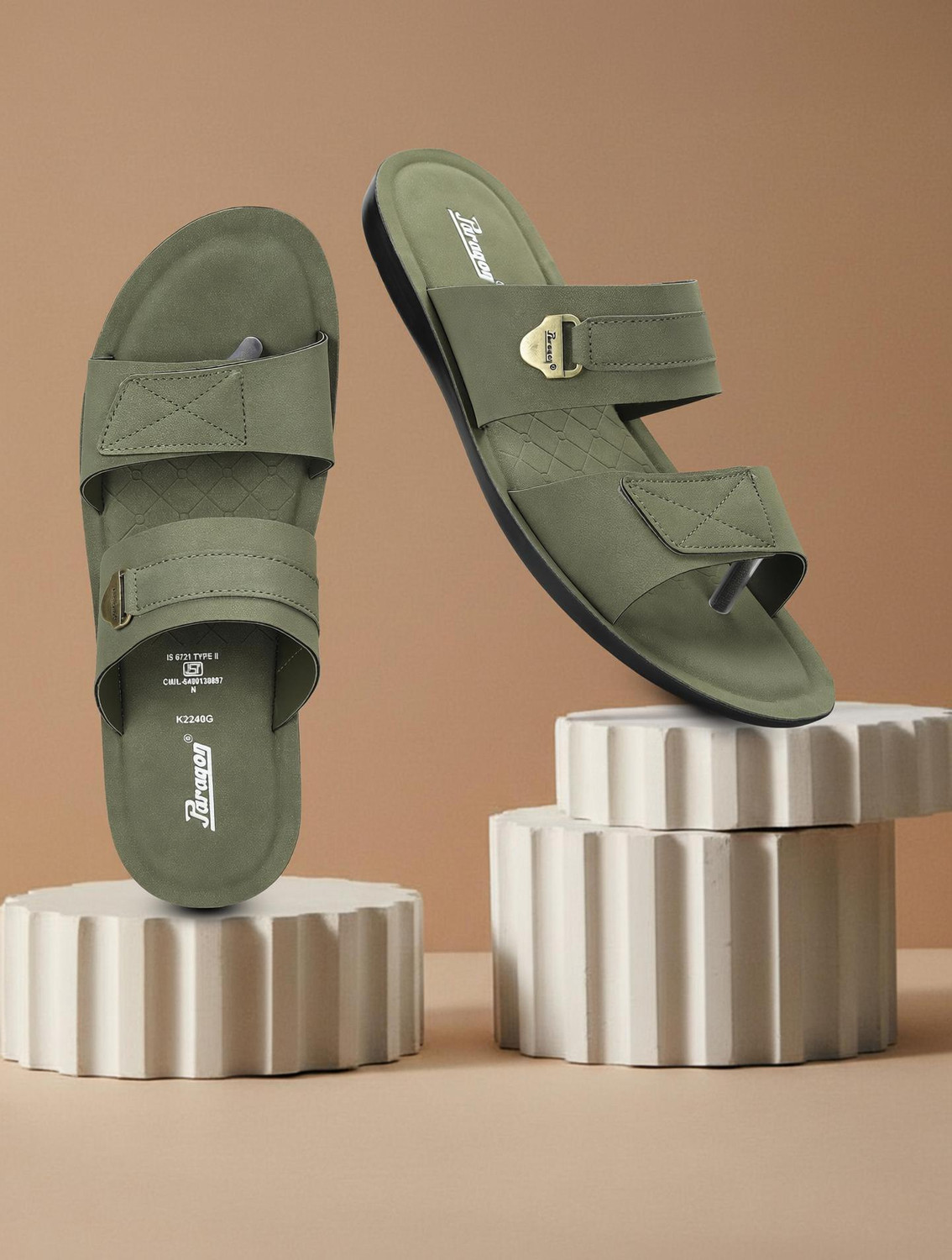 Image of Paragon PUK2240G Men Stylish Comfortable Daily Wear Men Sandals
