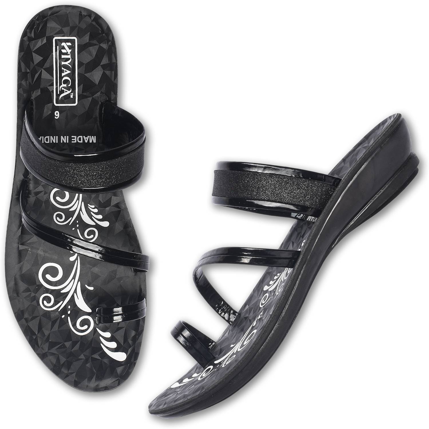 hiyaga Women Black Flats - Image 3